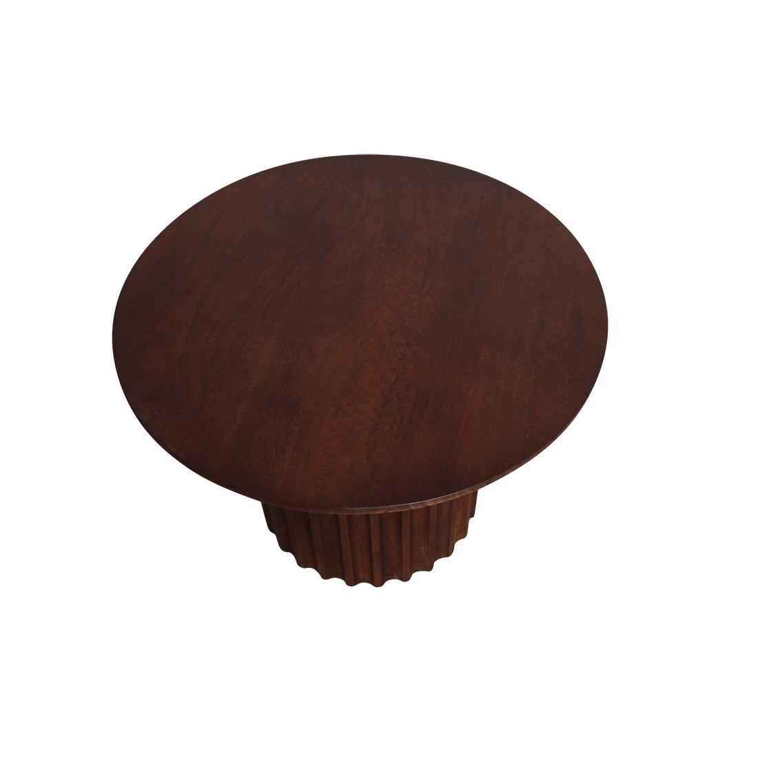 Bullnose bijzettafel bruin 55 cm - Raw Materials