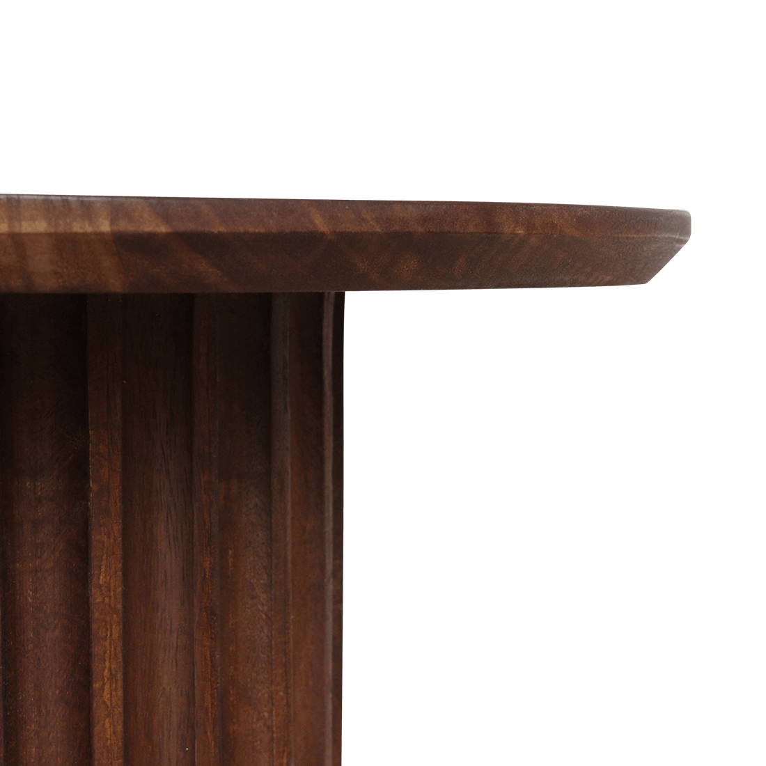 Bullnose bijzettafel bruin 55 cm - Raw Materials