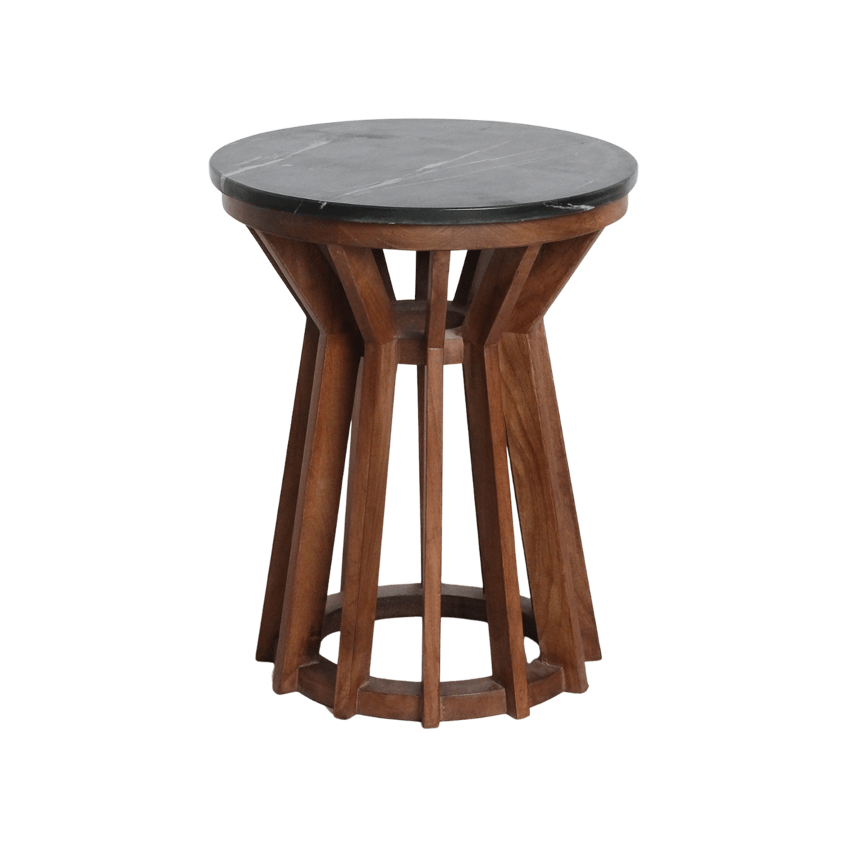 Sabah bijzettafel marmer zwart - 40x40x50 cm - Raw Materials