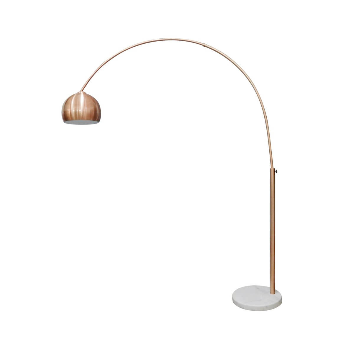 Arc lamp copper with marble base - SalesFever