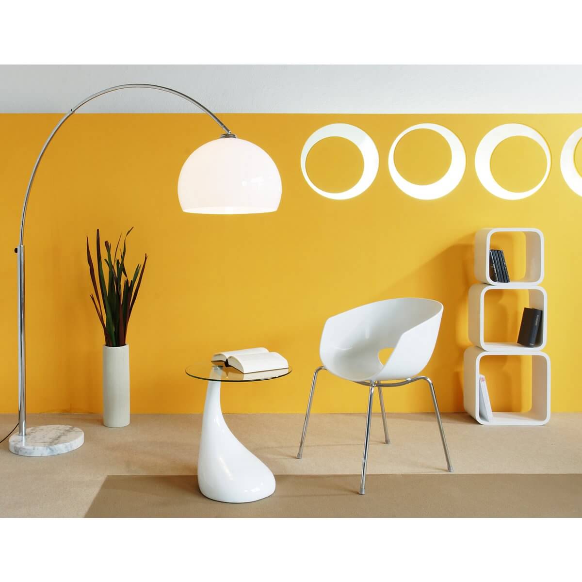 Arc lamp 208 cm white - SalesFever