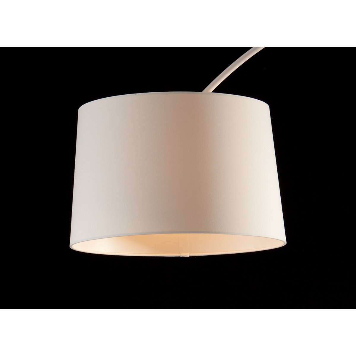 Booglamp Wit met Marmeren Voet Ø4– Luxe Moderne Vloerlamp 205 cm - SalesFever - Casanovio