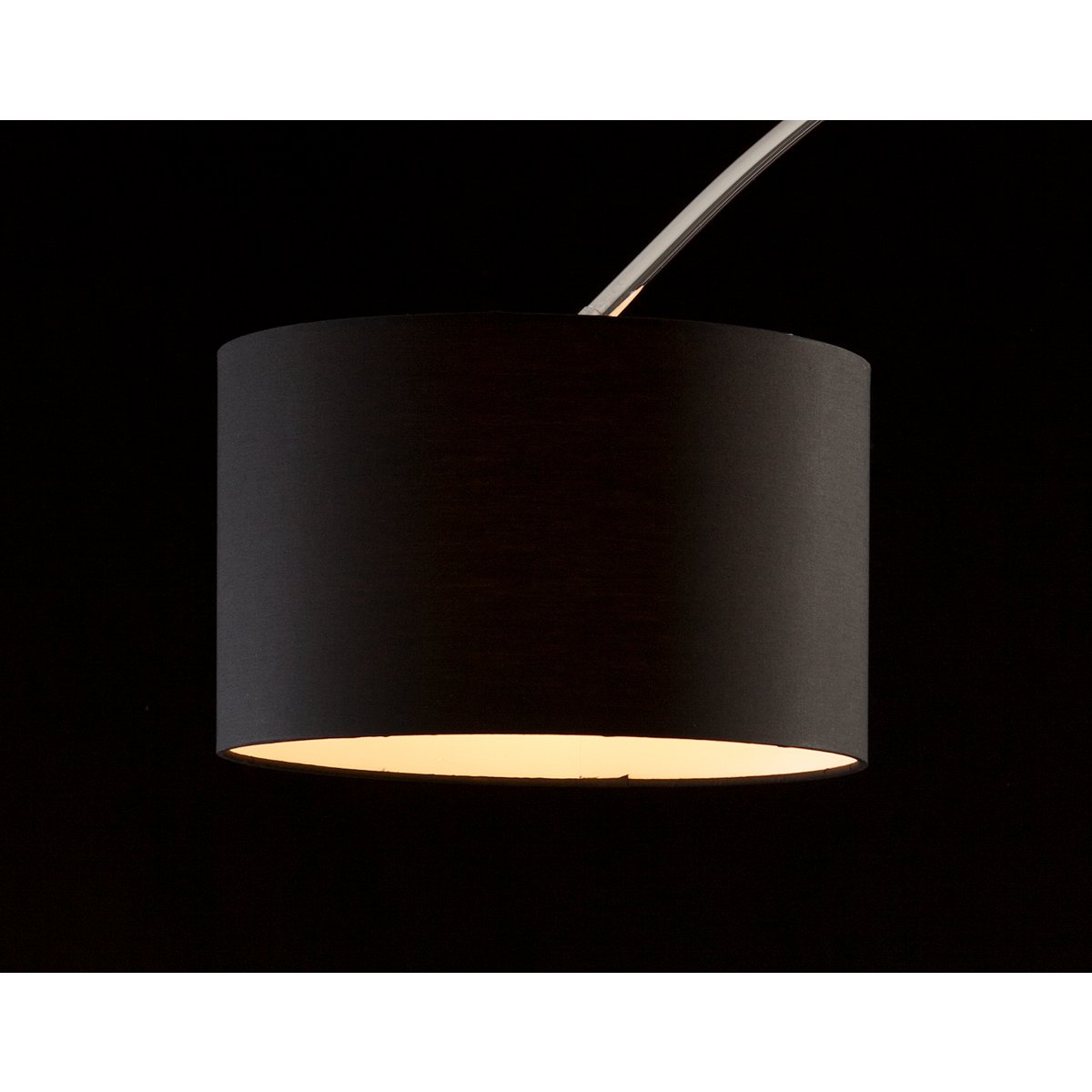 Booglamp Zwart met Marmeren Voet – Luxe Moderne Vloerlamp 210 cm - SalesFever - Casanovio