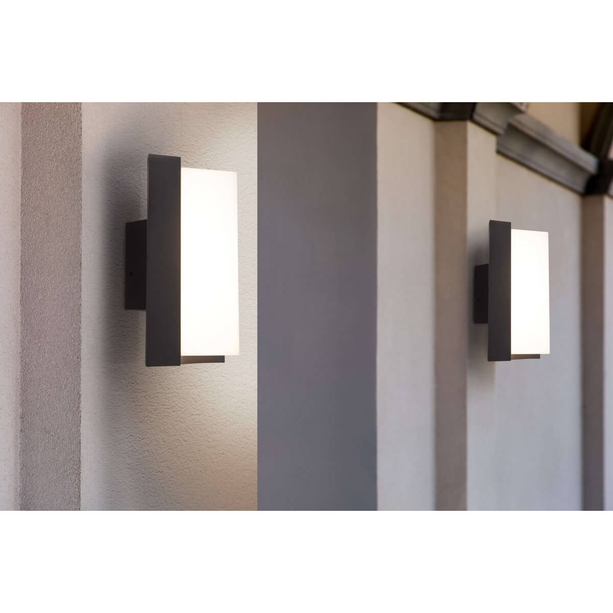 Buitenwandlamp Antraciet Metaal-Kunststof – Modern En Compact