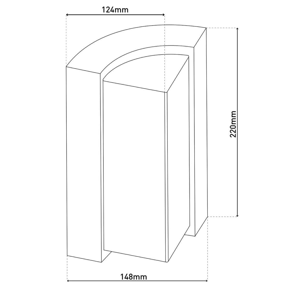 Buitenwandlamp Antraciet Metaal-Kunststof – Modern En Compact