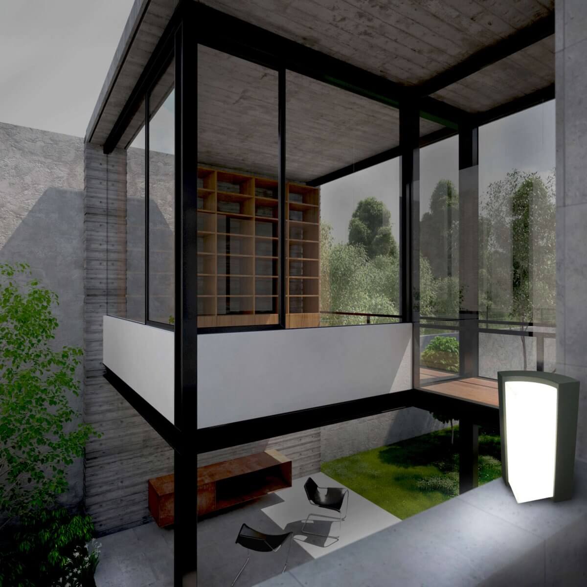 Buitenwandlamp Antraciet Metaal-Kunststof – Modern En Compact