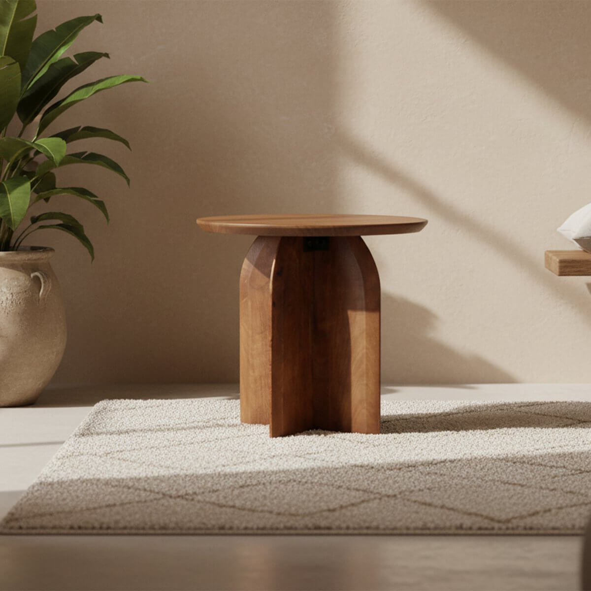 Bullnose bijzettafel 50 cm