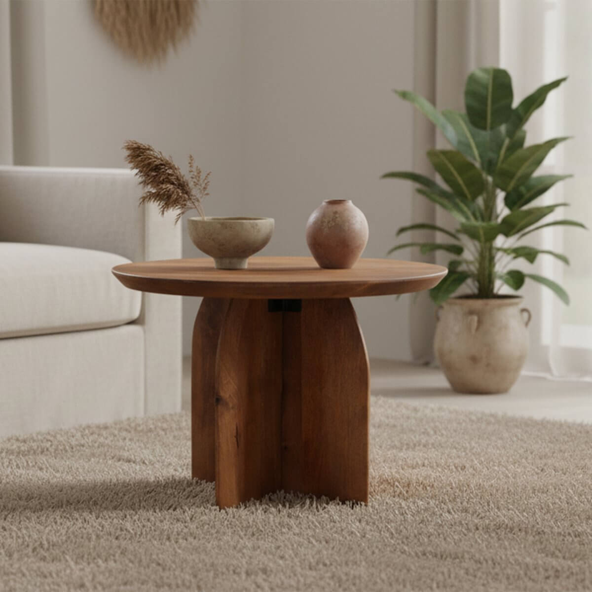 Bullnose bijzettafel 55 cm - Raw Materials