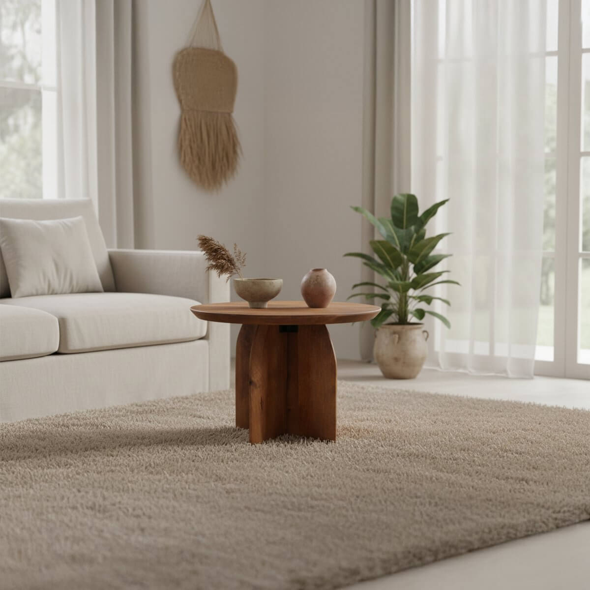 Bullnose bijzettafel 55 cm - Raw Materials