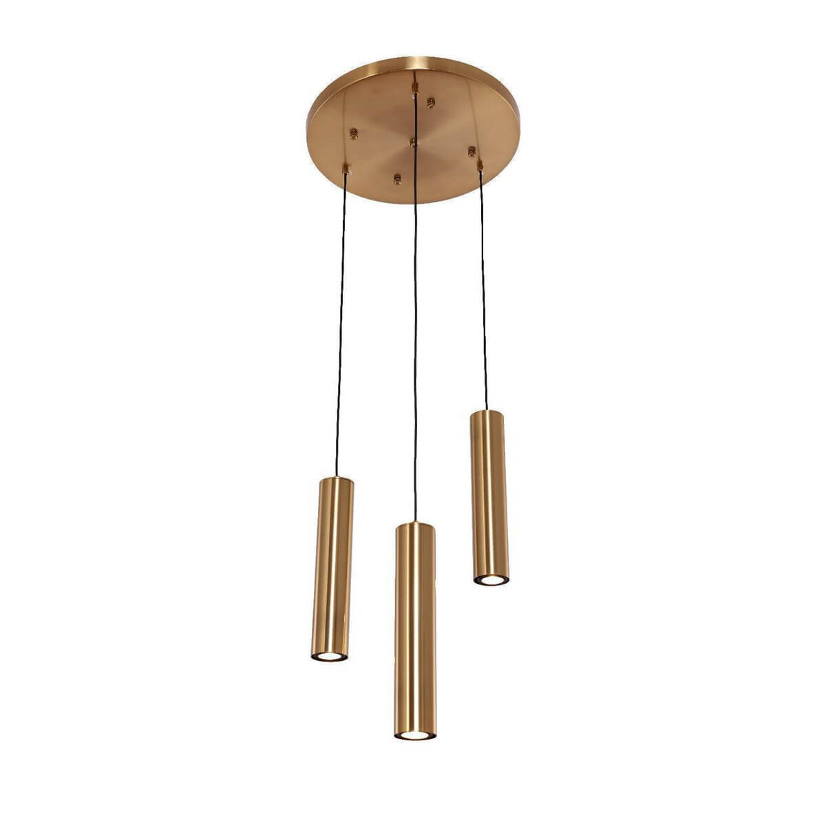 Hanging lamp cylinder 3 | Golden - Luxury Living B.V.