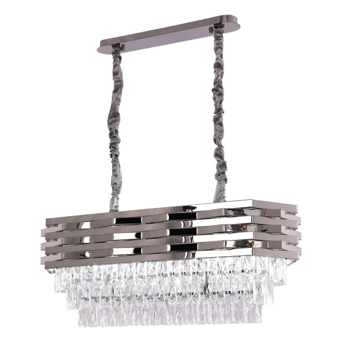 Hanglamp Crystal Chrome | 80x30cm - Luxury Living B.V.