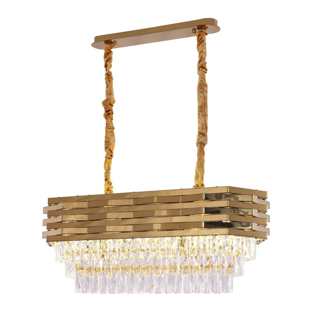 Hanglamp Crystal Gold | 80x30cm - Luxury Living B.V.