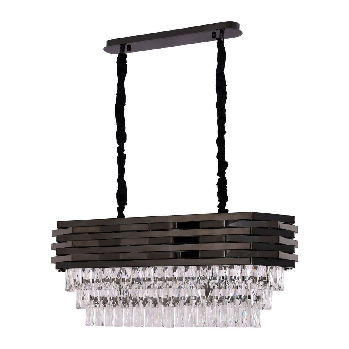 Hanglamp Crystal Black | 80x30cm - Luxury Living B.V.
