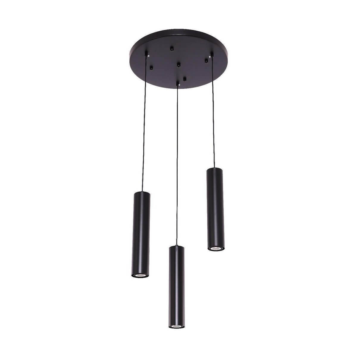 Hanging lamp cylinder 3 | Black - Luxury Living B.V.