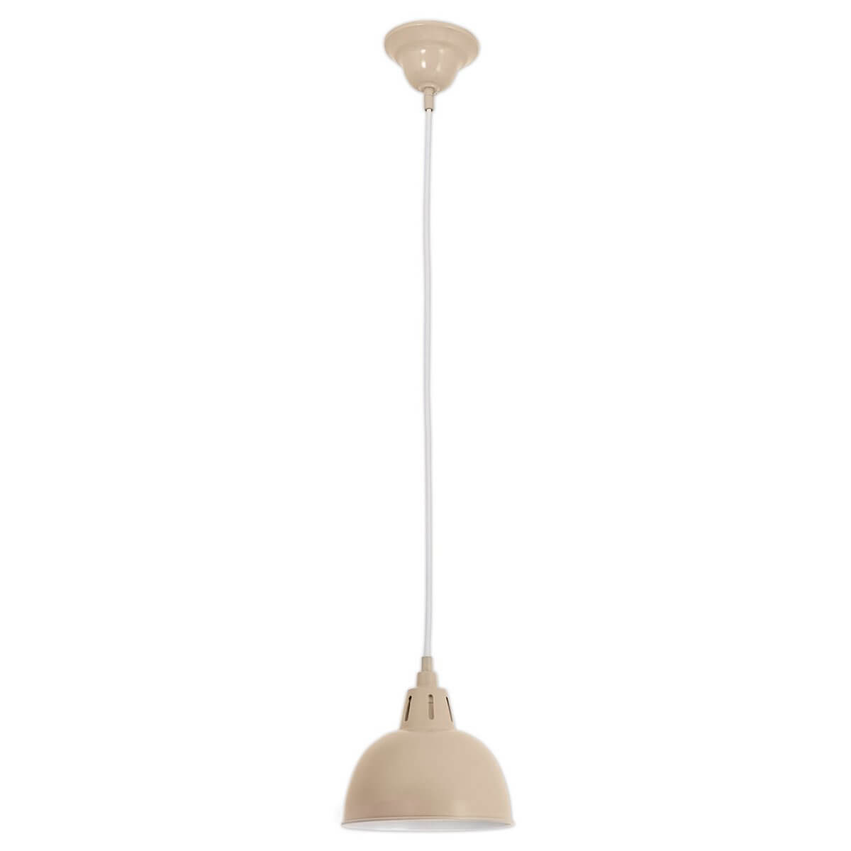 Desira hanglamp lichtbruin metaal - retro vorm - Ø 19 × 120 cm