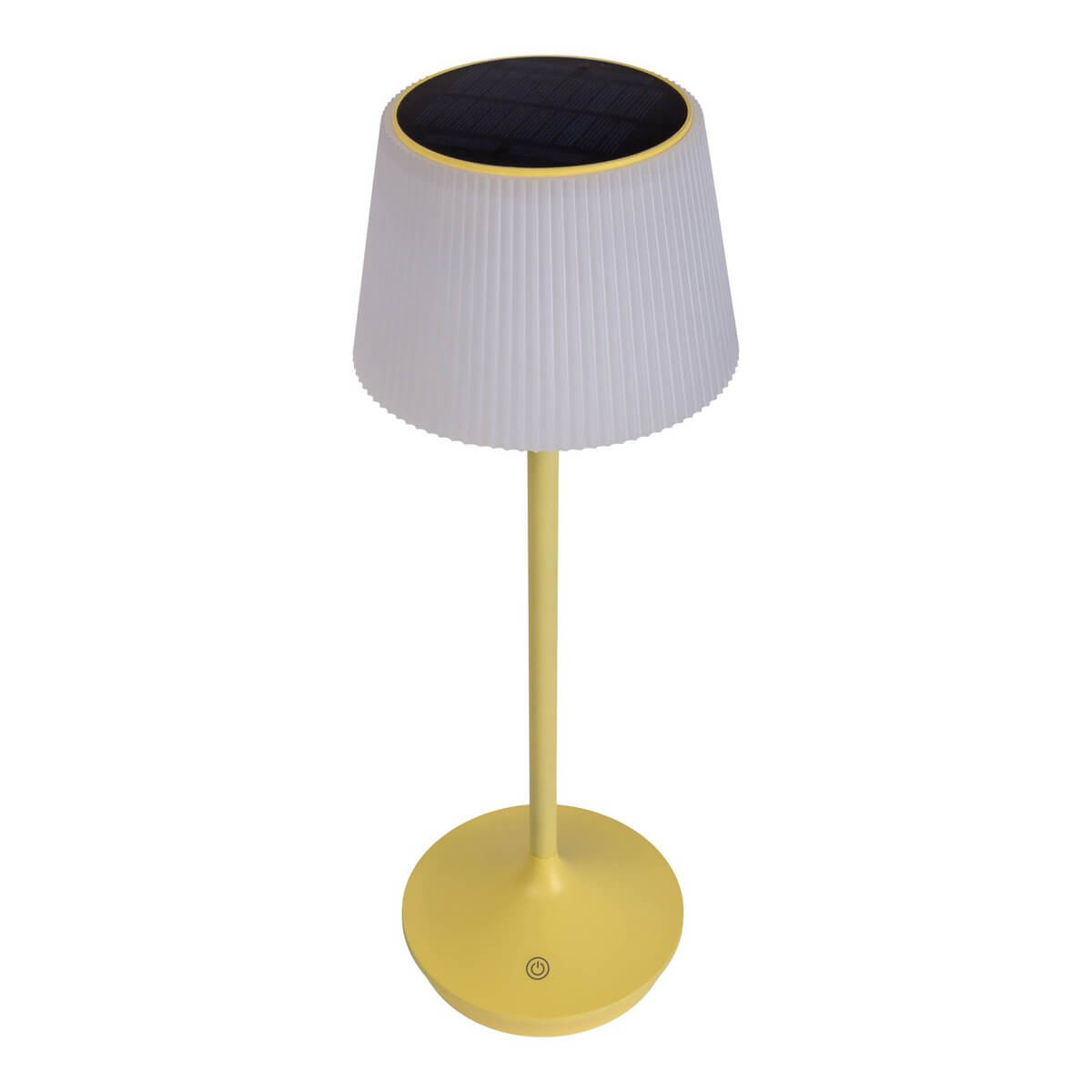 Draadloze EMMI solar tafellamp geel wit - dimbare CCT - Ø 13 × 38 cm