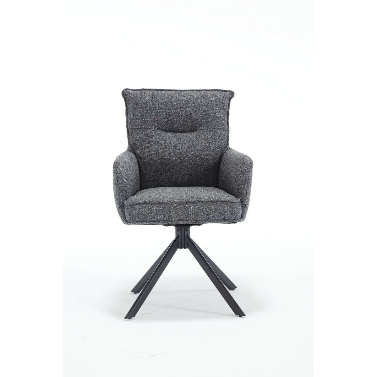 Armchair structural fabric anthracite - SalesFever