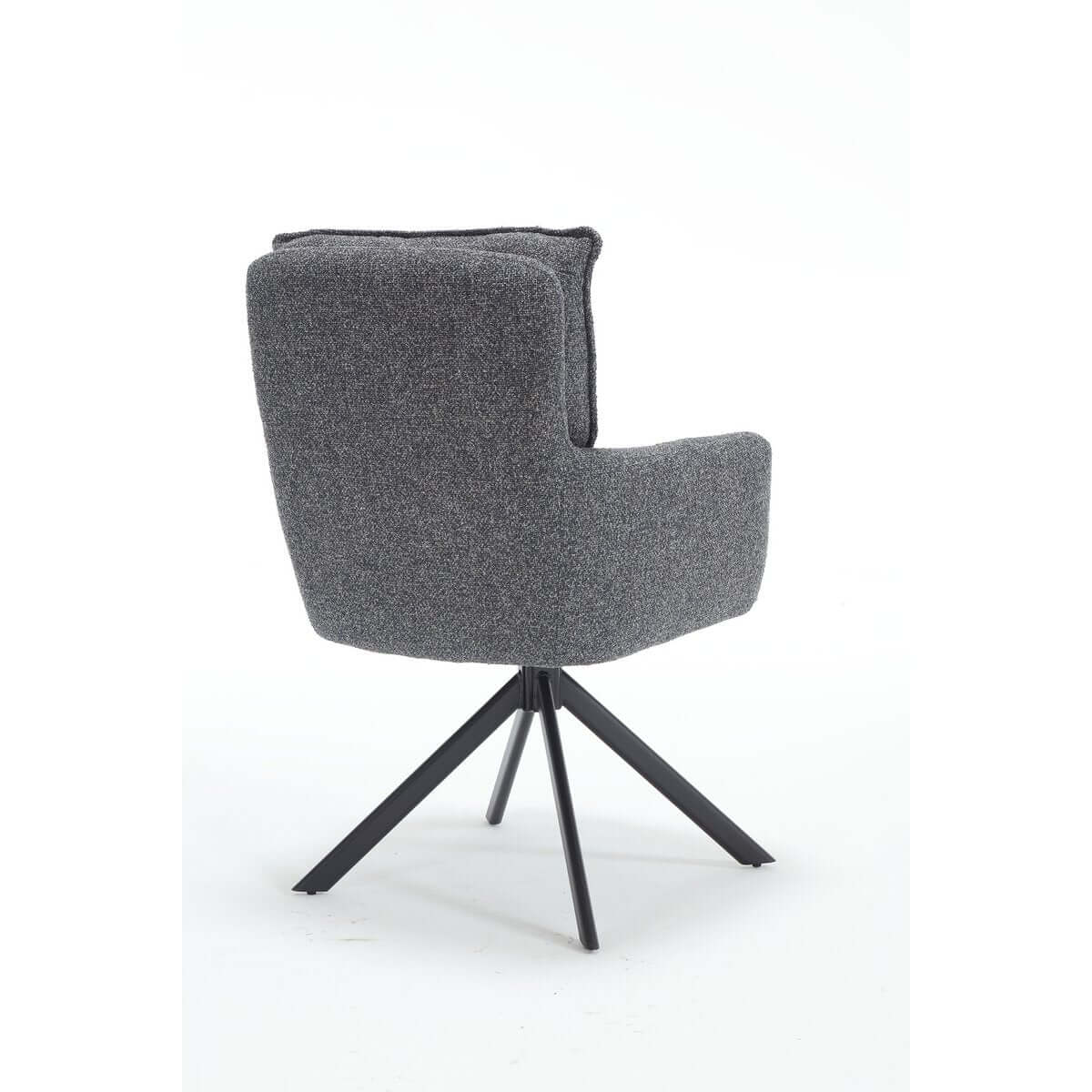 Armchair structural fabric anthracite - SalesFever