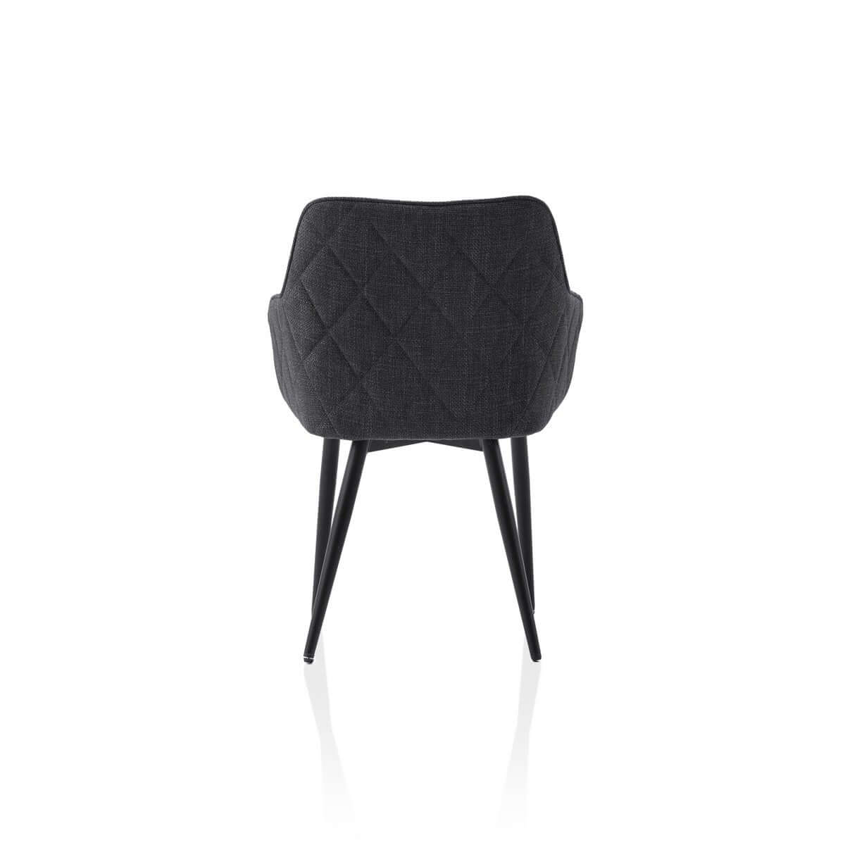 Dining room chair structured fabric anthracite - SalesFever