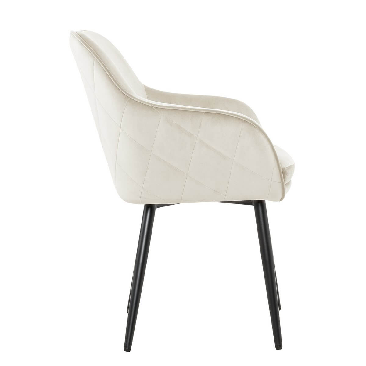 Dining chair cream velvet - SalesFever