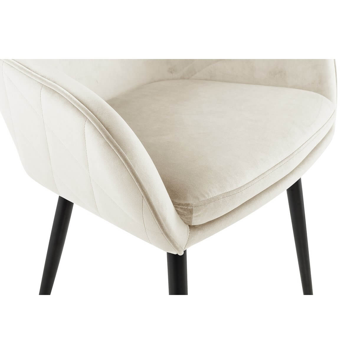 Dining chair cream velvet - SalesFever