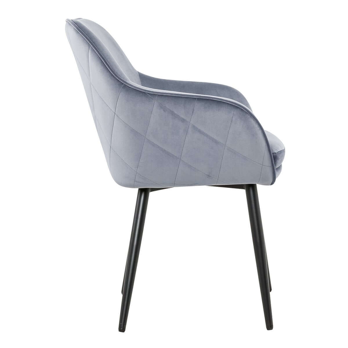 Dining chair light gray velvet - SalesFever