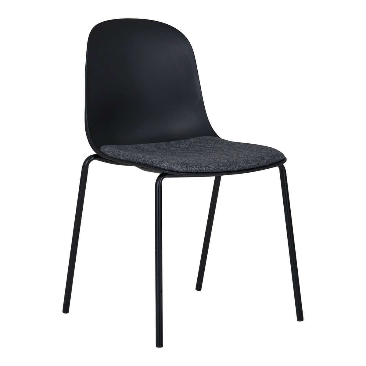 Madalena Dining Chair - Black, 53x50x85cm - Set of 2 - House Nordic ApS