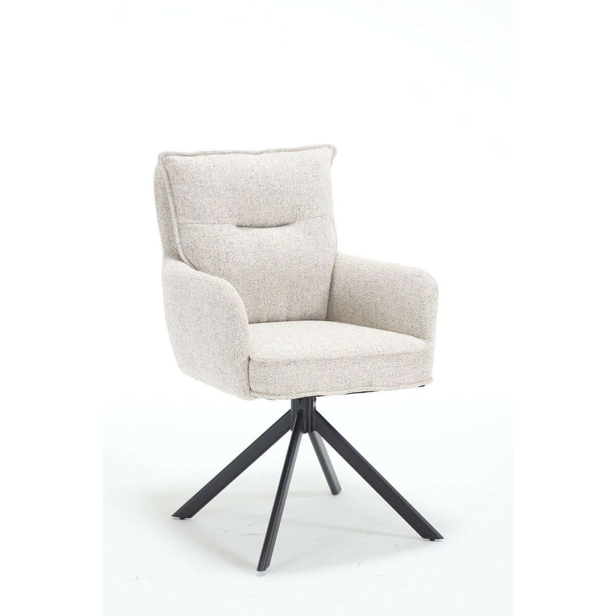 Armchair structural fabric beige - SalesFever