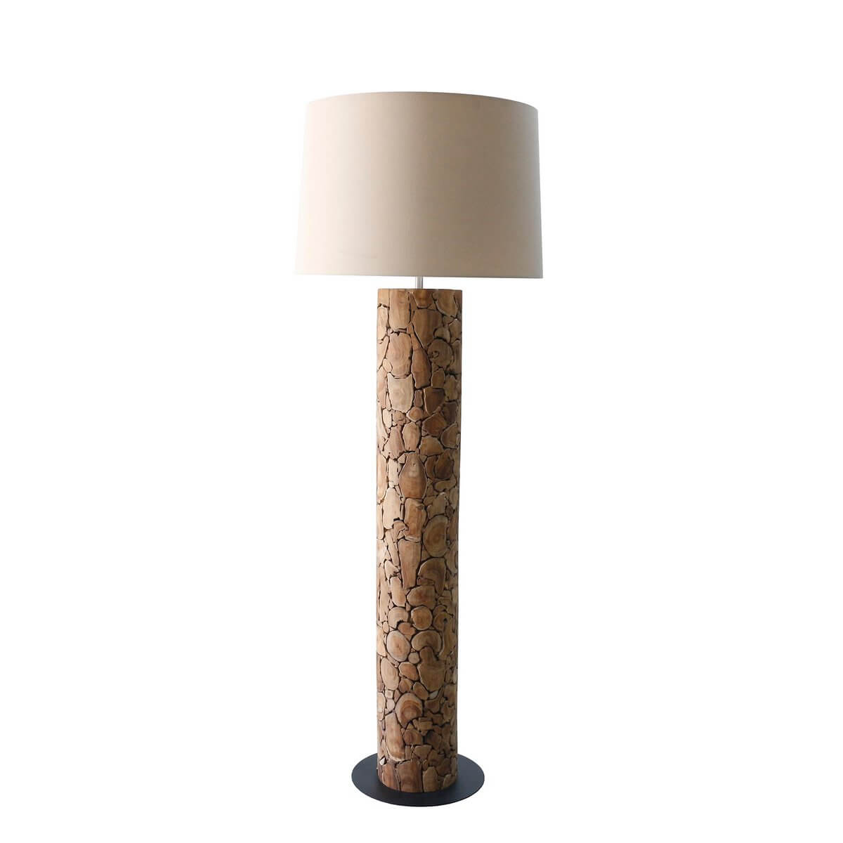 Floor lamp driftwood natural/white 170 cm - SalesFever