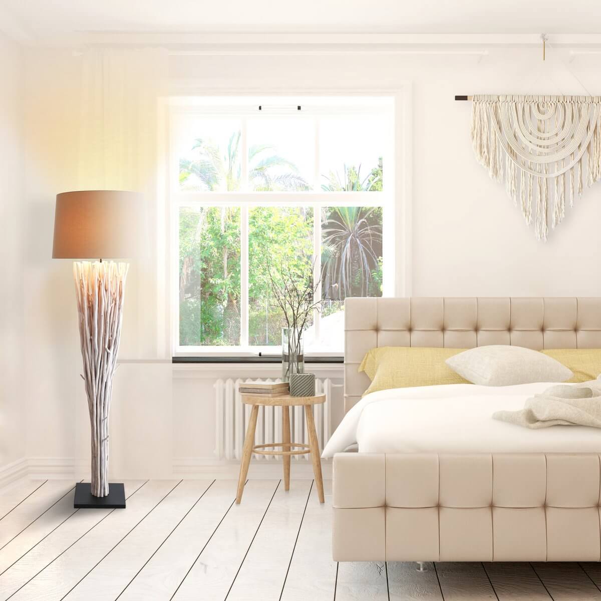 Floor lamp Driftwood White Wash 175 cm - SalesFever