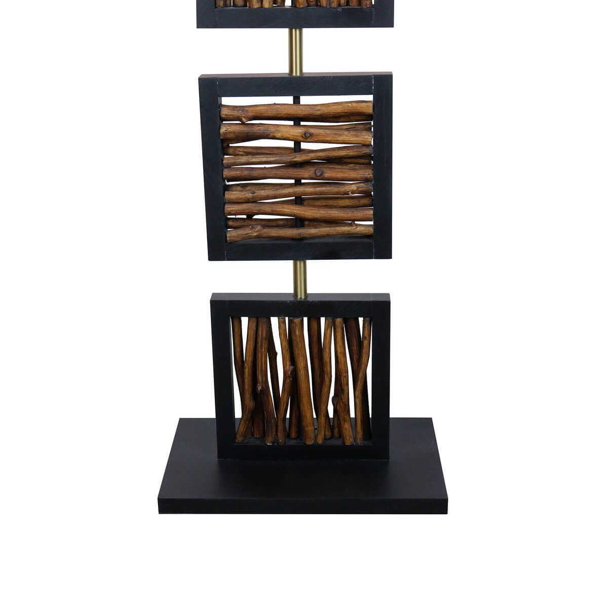 Floor lamp driftwood natural/black 163 cm - SalesFever