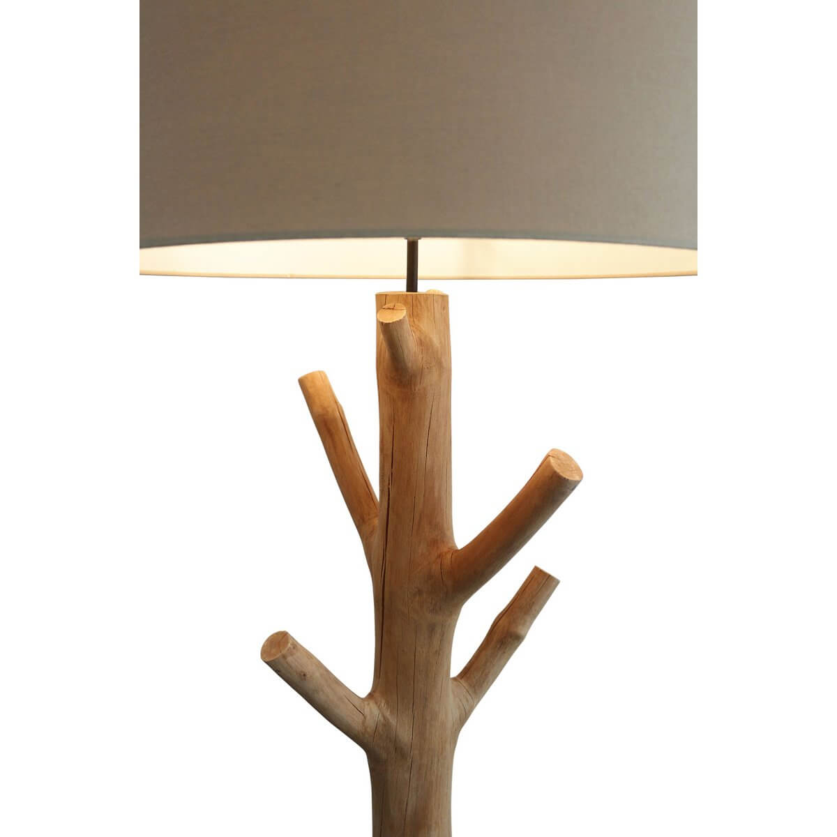 Floor lamp driftwood natural/white 175 cm - SalesFever