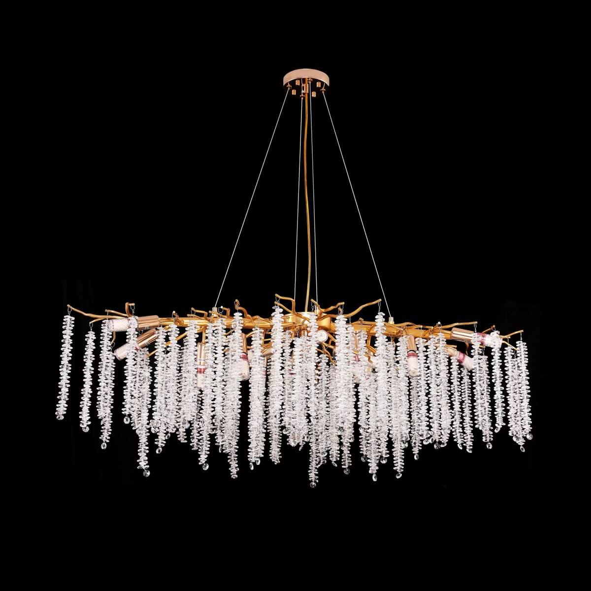 Hanglamp Frost Gold | 100x40cm - Luxury Living B.V.