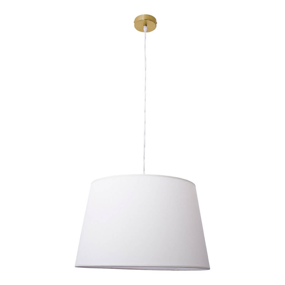 Hanglamp Beige Met Messing Accenten – Modern Warm Zacht Licht