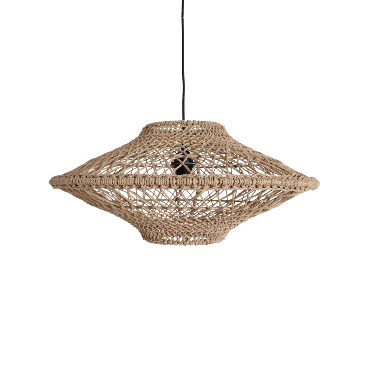 Corda hanging lamp Naturel Medium - Raw Materials