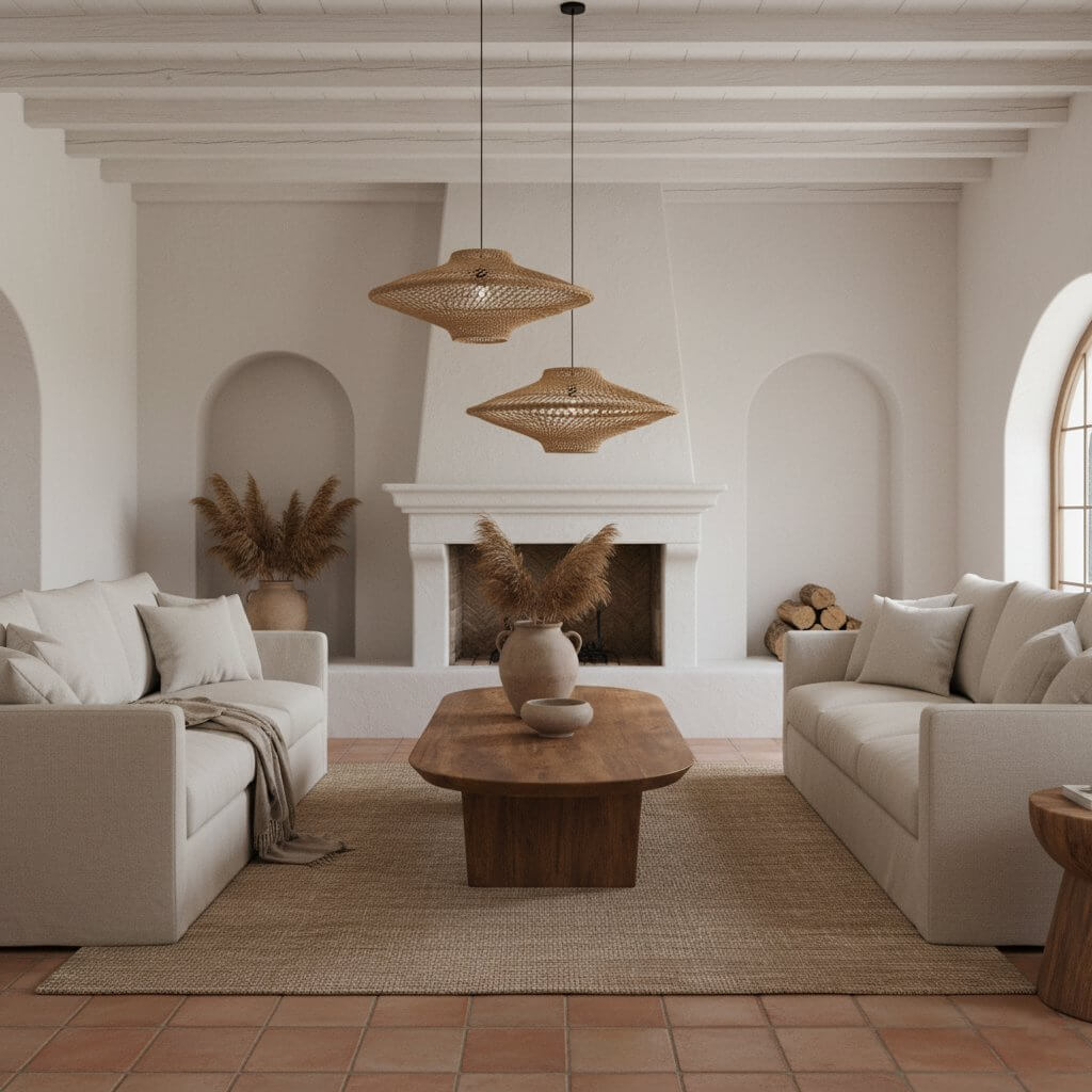 Corda hanging lamp Naturel Large - Raw Materials