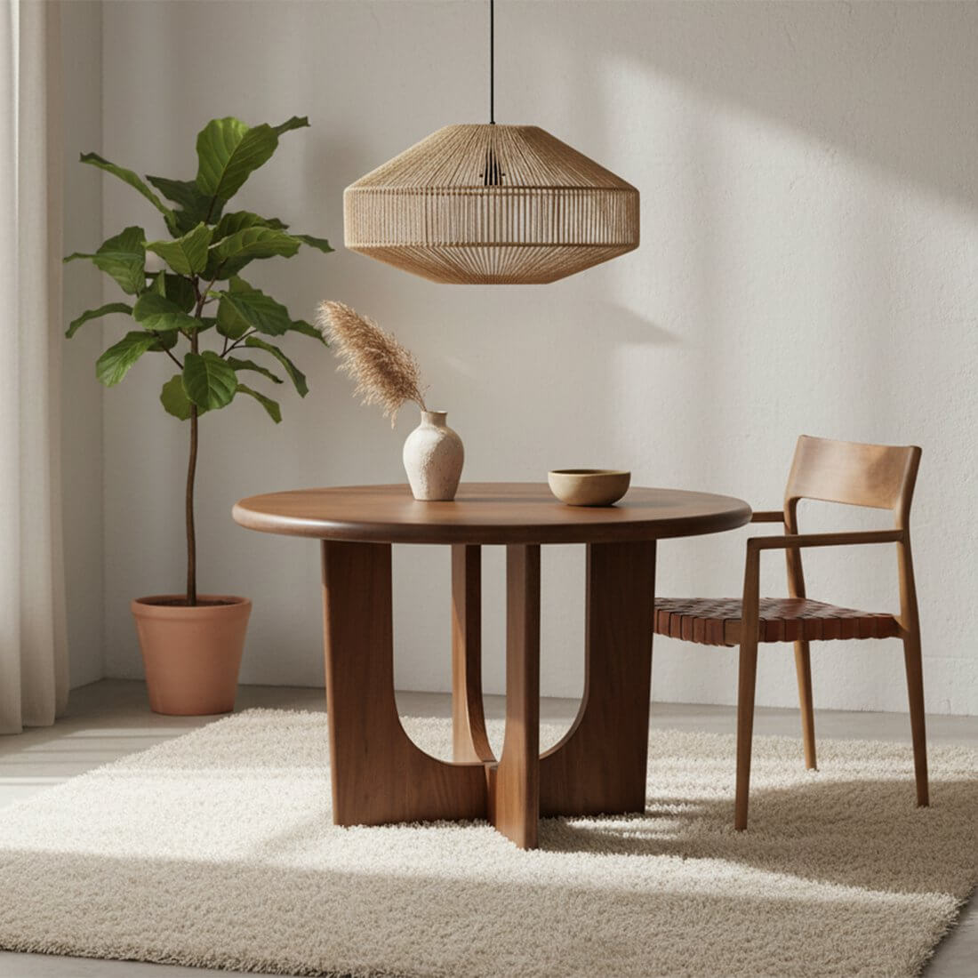 Linea hanging lamp gem Natural - Raw Materials