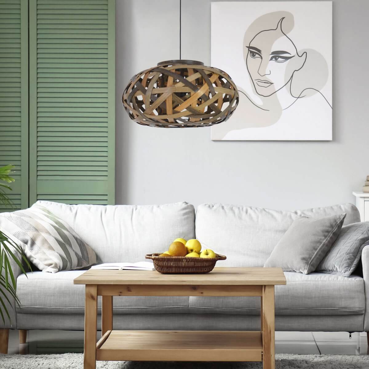 Hanglamp Rotan Opengeweven – Sfeervolle Natuurlijke Eyecatcher