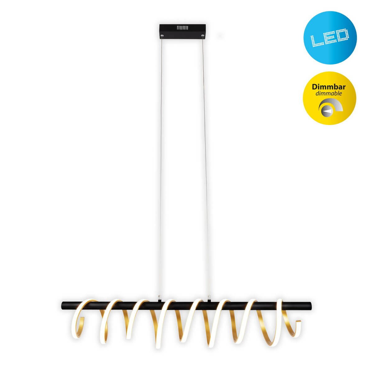 Hanglamp Zwart Goud Wit – Modern Design Met Geïntegreerde LED