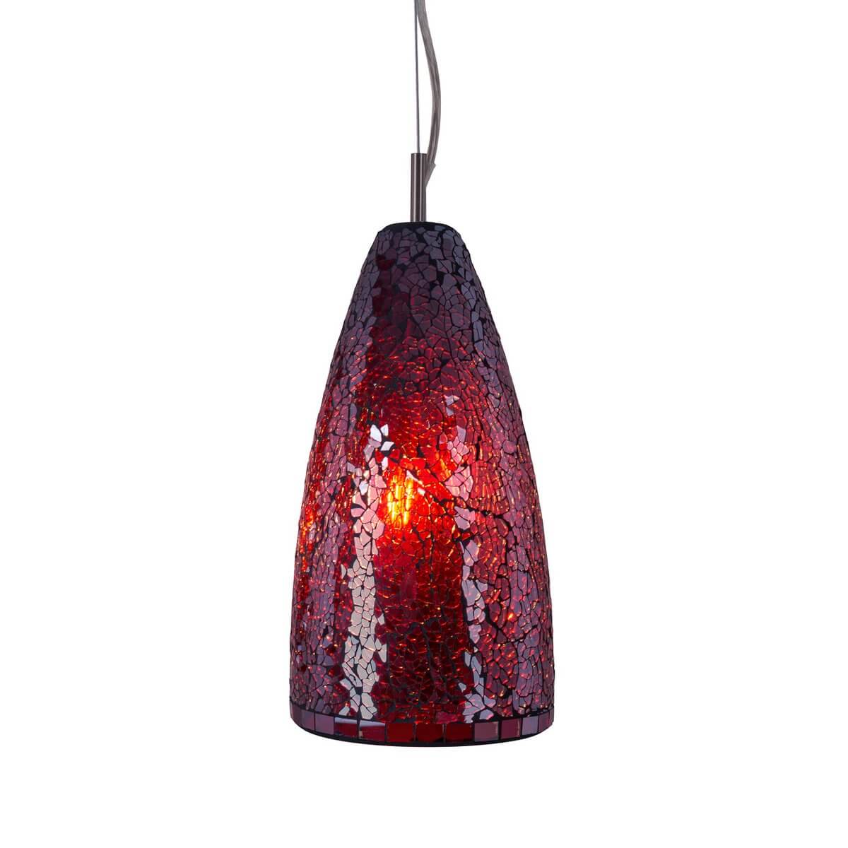 Individu hanglamp met 2 glazen elementen - 41 × 8 × 105 cm