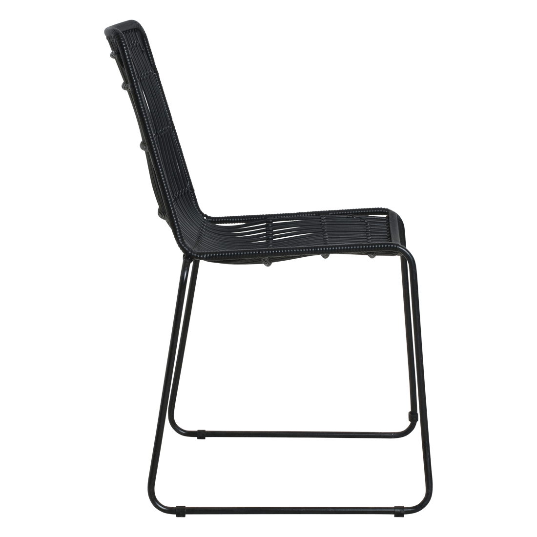 Jane slim tuinstoel zwart - Raw Materials