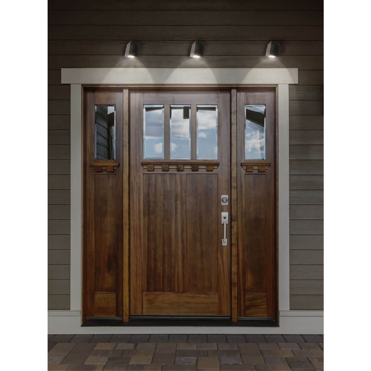 LED buitenwandlamp “Tessus” – Strak design met neerwaartse lichtbundel