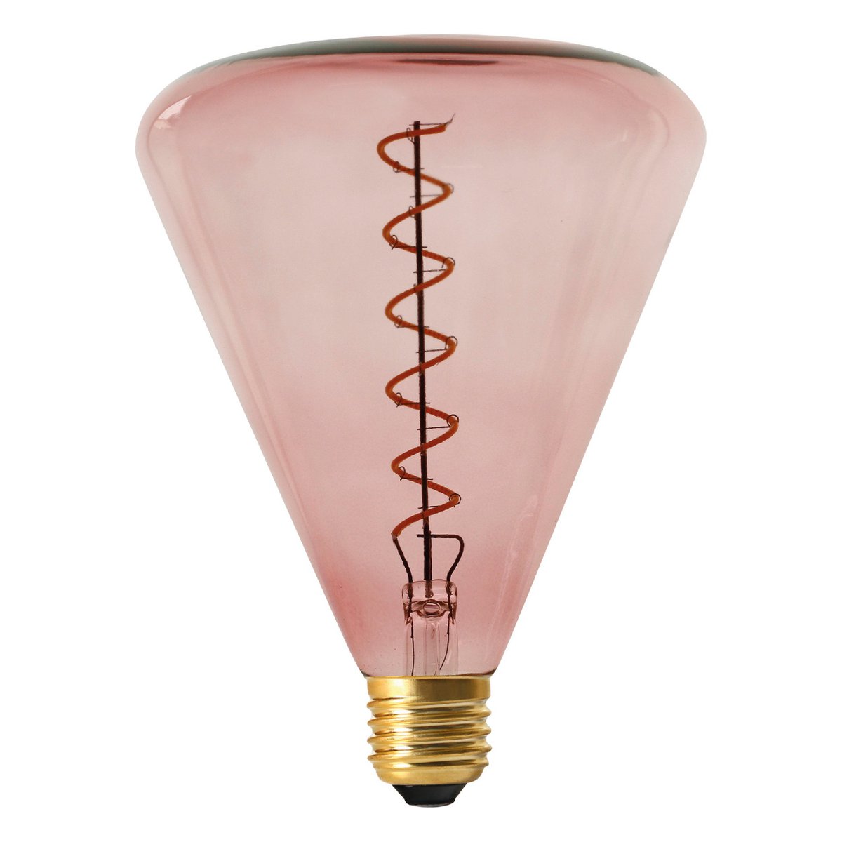 LED -lamp "Dilly" E27 versie 4 watt metaal en glas in rood