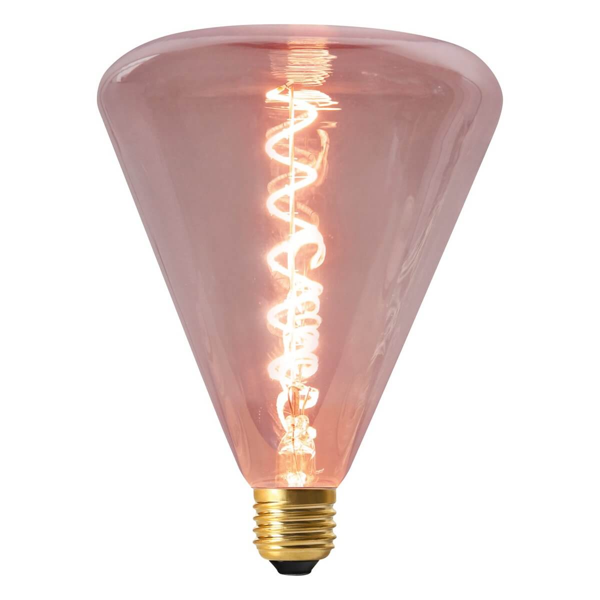 LED -lamp "Dilly" E27 versie 4 watt metaal en glas in rood