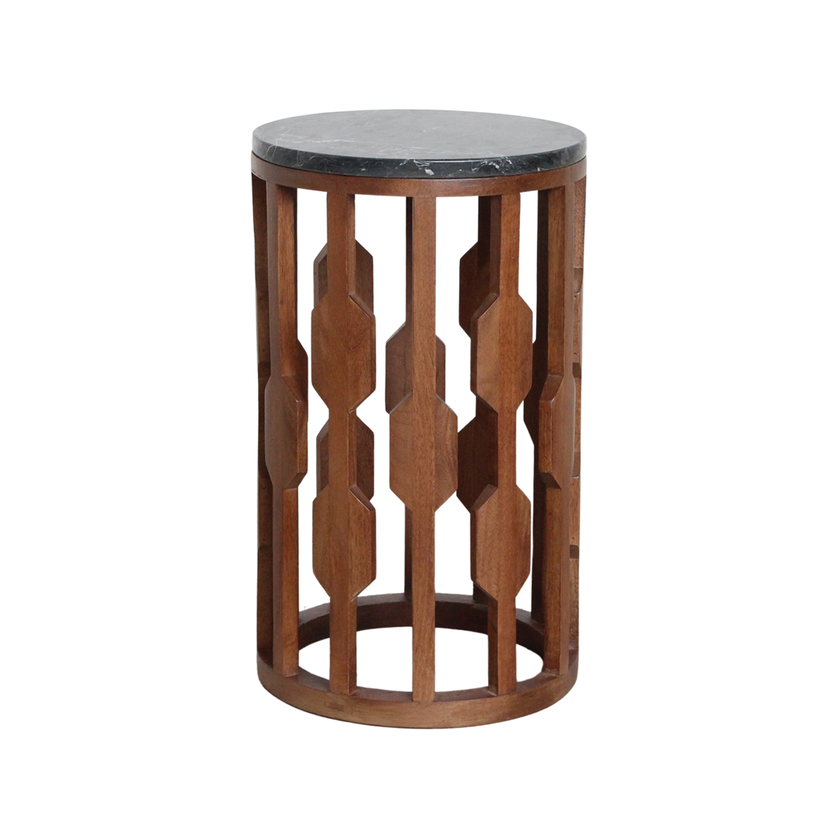 Lampung bijzettafel marmer zwart - 40x40x50 cm - Raw Materials - Casanovio