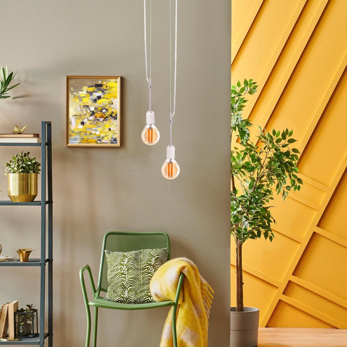 Led filamentlamp amber E14 - 4W dimbaar - set van 5