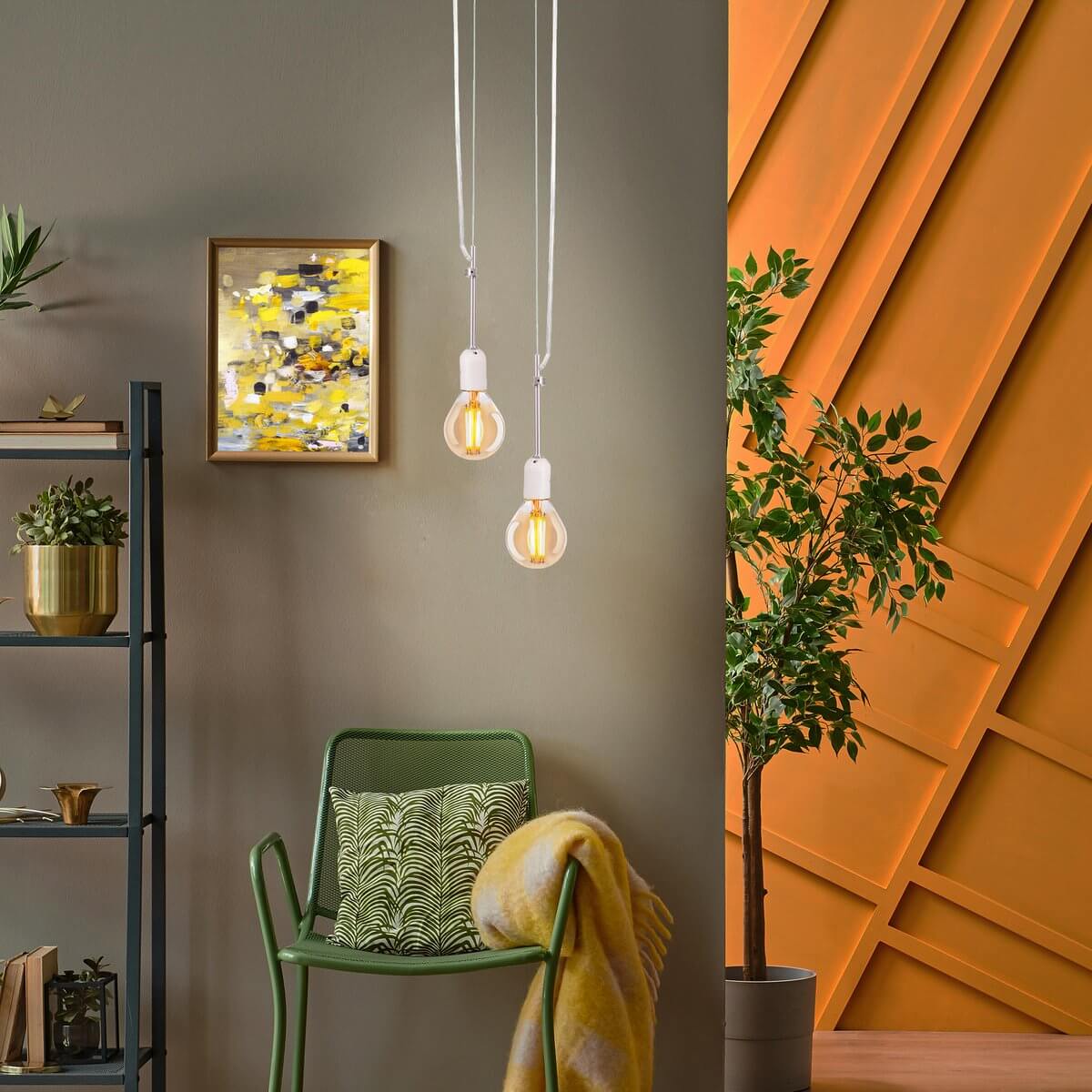 Led filamentlamp amber E14 - 4W dimbaar - set van 5