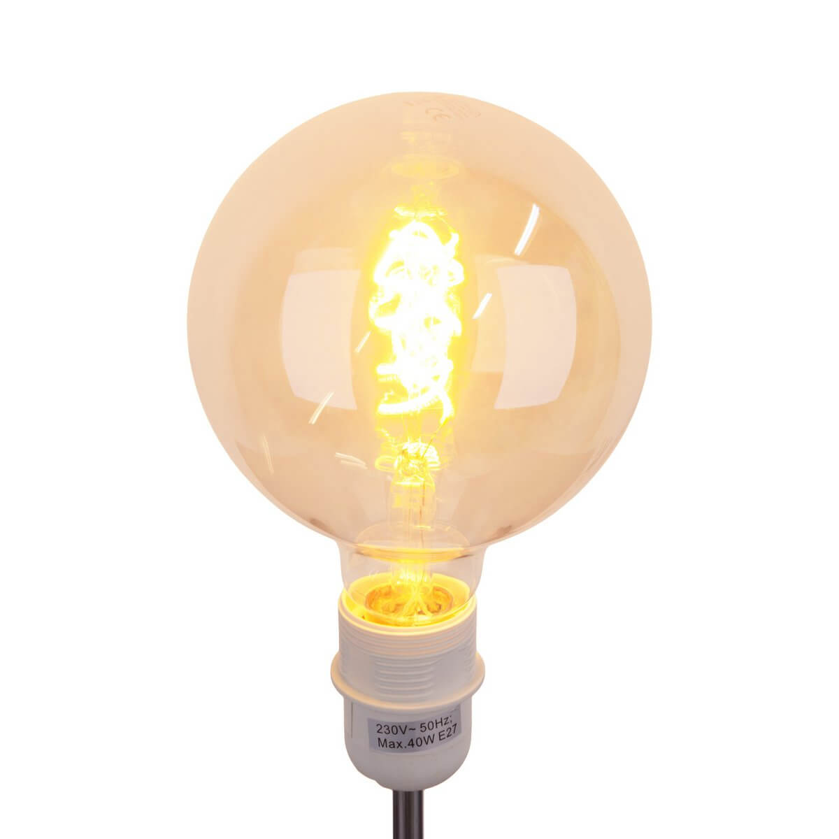 Led filamentlamp amber E27 - 5W warm wit - set van 2