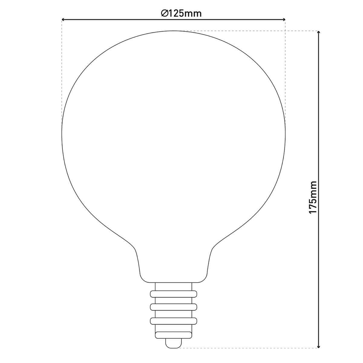 Led filamentlamp amber E27 - 5W warm wit - set van 2