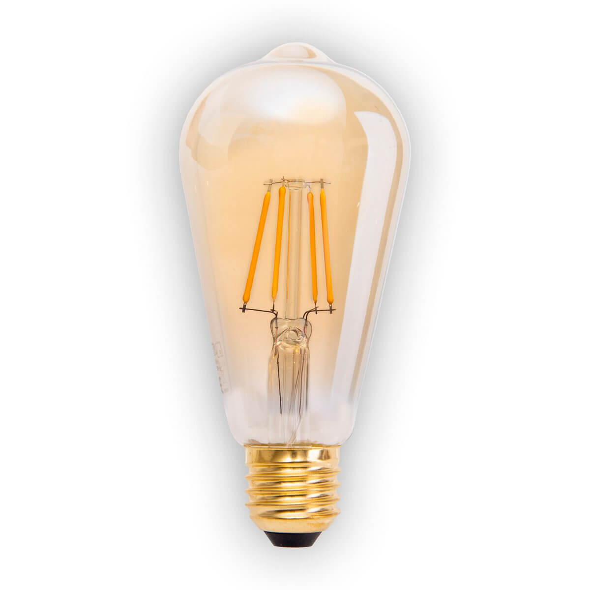 Led filamentlamp amber E27 - dimbaar - set van 4